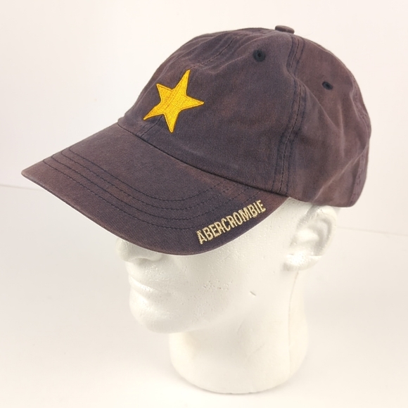 Abercrombie & Fitch Other - ABERCROMBIE Vintage Distressed Embroidered Star Baseball Cap